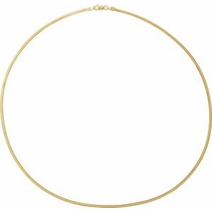 14K Yellow 1.95 mm Snake 7" Chain