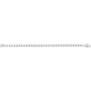 14K White 9 CTW Lab-Grown Diamond Link 7 1/4" Bracelet