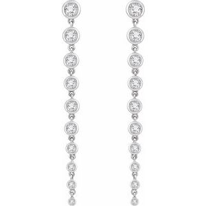 14K White 2 CTW Lab-Grown Diamond Earrings