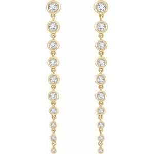 14K Yellow 2 CTW Lab-Grown Diamond Earrings