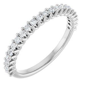 14K White 1/3 CTW Lab-Grown Diamond Anniversary Band