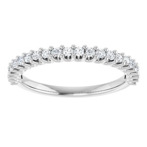 14K White 1/3 CTW Lab-Grown Diamond Anniversary Band