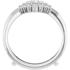 14K White 1/4 CTW Lab-Grown Diamond Ring Guard