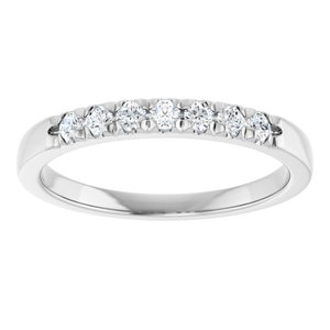 14K White 1/4 CTW Lab-Grown Diamond Anniversary Band