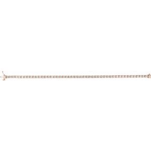 14K Rose 4 CTW Lab-Grown Diamond Line 7 1/4" Bracelet